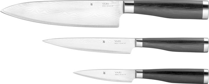 Produktbild WMF Messerset Damastmesser 3tlg Spezialklingenstahl 67 Lagen Yari Pakkaholzgriff (20 cm)