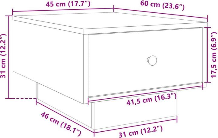 Immagine prodotto VidaXL Bartolemo (60 x 45 x 31 cm)