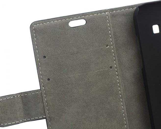 Actual product image MU Classic Beautiful leather cover (Samsung Galaxy J1)