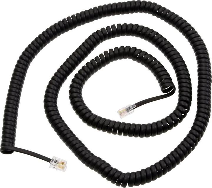 Immagine prodotto Shiverpeaks Cavo portatile spiralato 7,5 m occidentale/occidentale 4/4 (RJ10) nero (TC 70135-7,5)