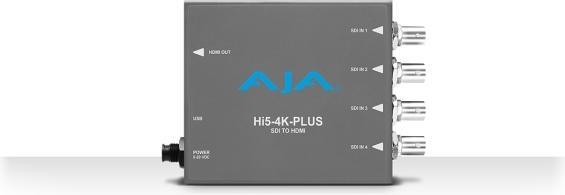 Actual product image AJA Hi5-4K-Plus 3G-SDI to HDMI video and audio converter