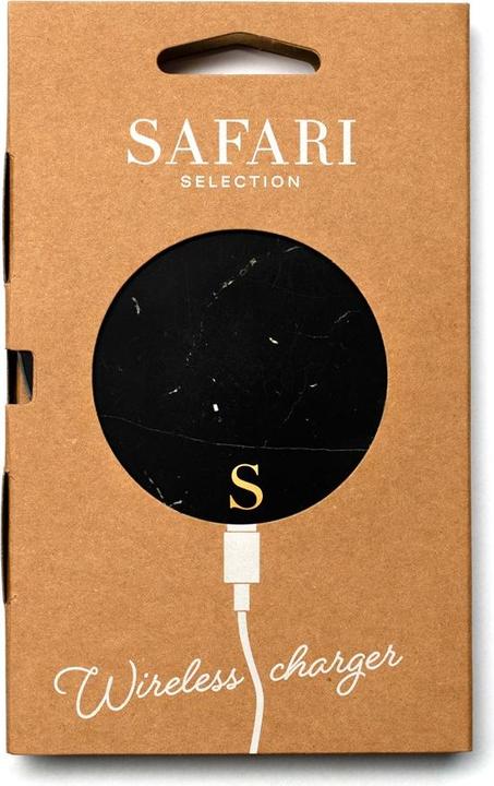 Actual product image Safari Selection Borne de charge CIRCLE MARBLE noir/?? petits motifs (10 W)