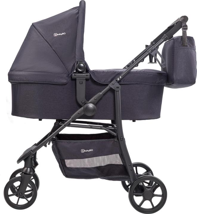 Produktbild BabyGo Style 3in1 - Combi Kinderwagen - Zwart