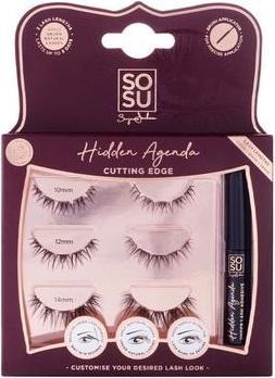 Sosu Cosmétiques - Artificial eyelashes Hidden Agenda (Cutting Edge) 10-14 mm (Cils artificiels)