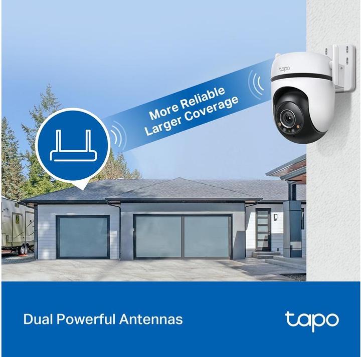 Produktbild TP-Link Tapo C520WS 4MP 360° Outdoor Kamera MicroSD (2560 x 1440 Pixels)