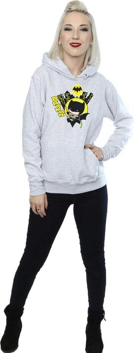 Actual product image Womens/Ladies Chibi Batman Swinging Hoodie (L)
