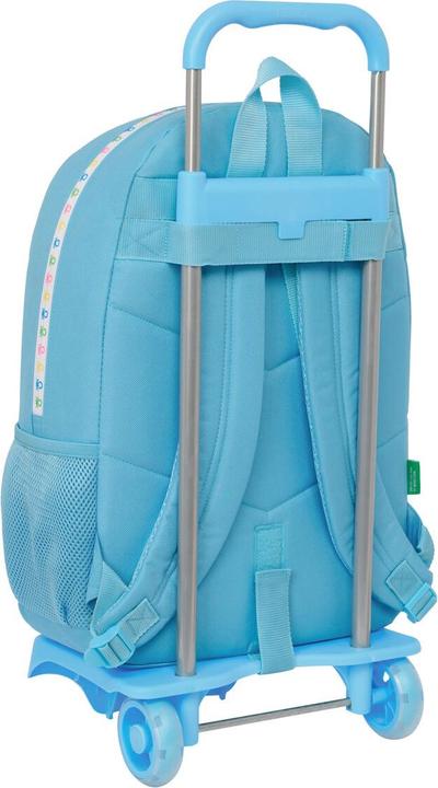 Produktbild Benetton Schulrucksack mit Rädern Spring Himmelsblau 30 x 46 x 14 cm