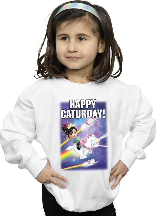 Immagine prodotto Disney Wreck It Ralph Happy Caturday Felpa Ragazze (140, 146)