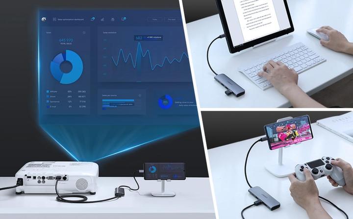 Produktbild Ugreen USB-C Hub (USB-C, 5 Ports)