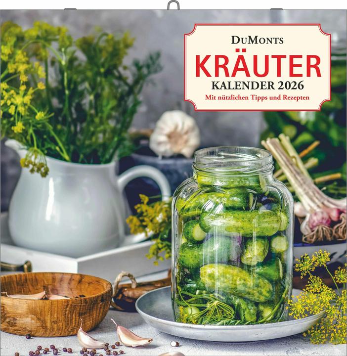 Actual product image DUMONTSKräuterKalender2026Broschürenkalender,30x30cm,WandkalendermitText (30 x 30 cm, Hardcover, German)