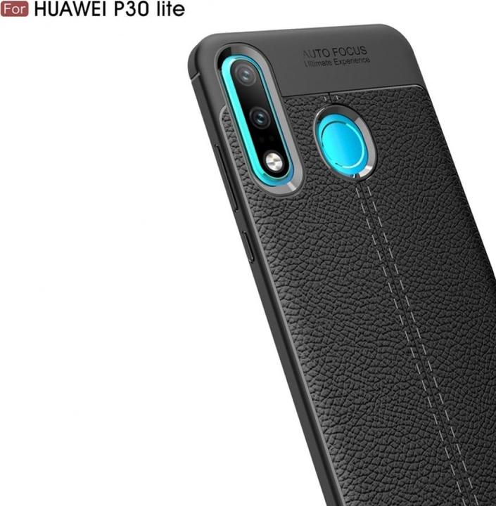 Produktbild Screenguard Huawei P30 Lite Hülle Leather Design TPU Cover (Huawei P30 Lite)