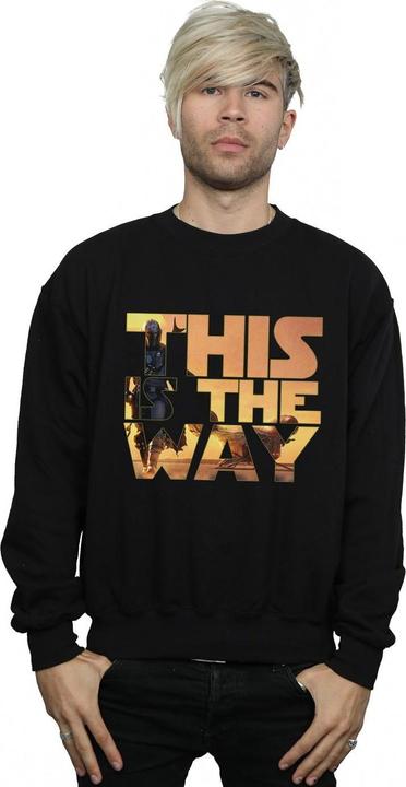 Immagine prodotto Star Wars The Mandalorian The Way Poster Text Felpa Uomo (3XL)