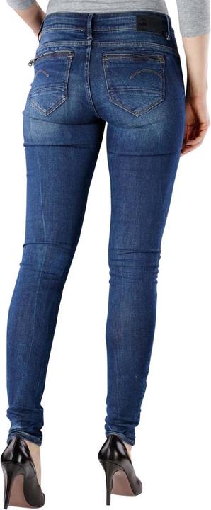 Produktbild G-Star Midge Zip Mid Skinny Jeans dark aged (W28/L30)