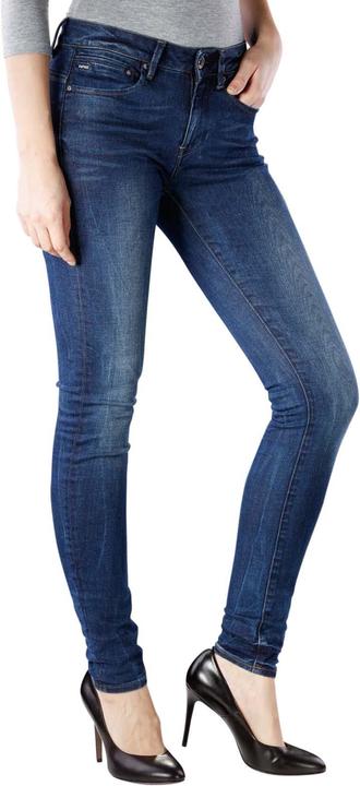 Produktbild G-Star Midge Zip Mid Skinny Jeans dark aged (W28/L30)