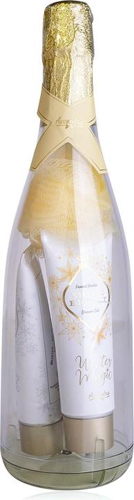 Accentra Set regalo WINTER MAGIC in una confezione regalo in stile bottiglia di champagne (Set per la cura dei capelli)