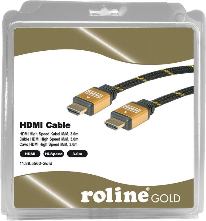 Image du produit Roline HDMI (Typ A) — HDMI (Typ A) (3 m, HDMI)