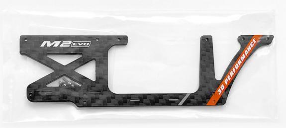 Actual product image OMP Hobby Side plate CFRP Orange M2 - Evo