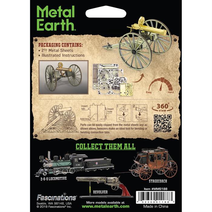 Produktbild Metal Earth Wild West Gatling Gun
