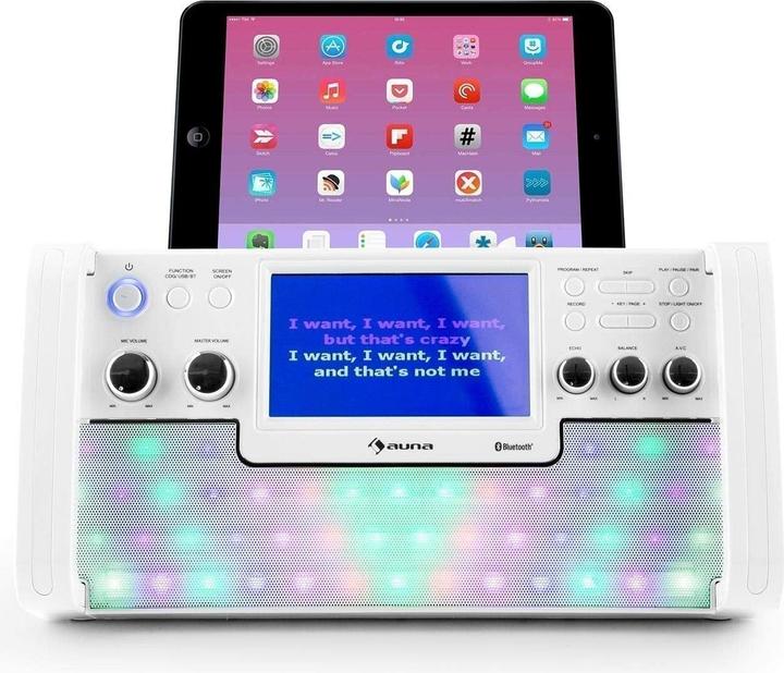 Image du produit Auna Machine à karaoké, blanc