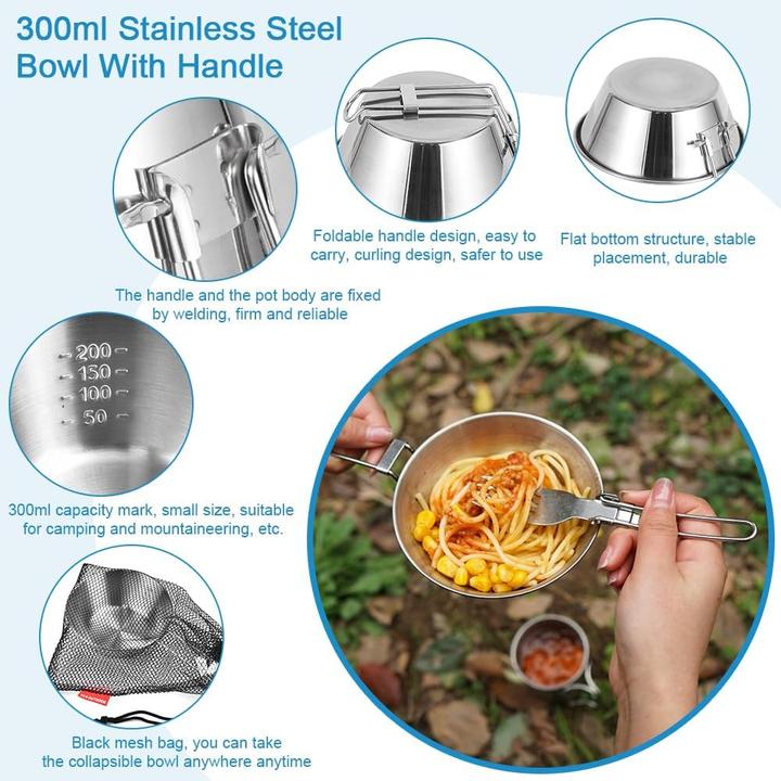 Actual product image Reforung 8-teiliges Camping-Geschirr-Set