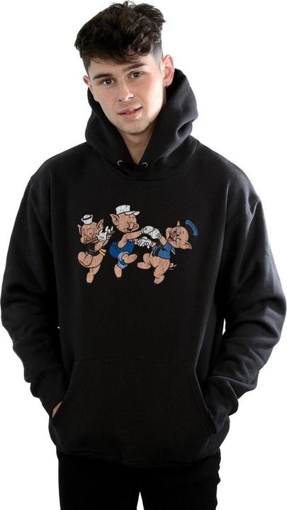 Actual product image Disney Mens Three Little Pigs Having Fun Hoodie (M)