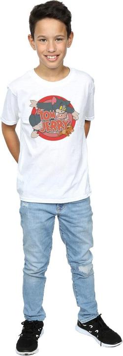 Immagine prodotto Tom & Jerry Maglietta da ragazzo in cotone Classic Catch (116)