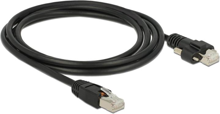 Image du produit Delock Câble patch : S/STP 2m noir (S/FTP, CAT6, 2 m)