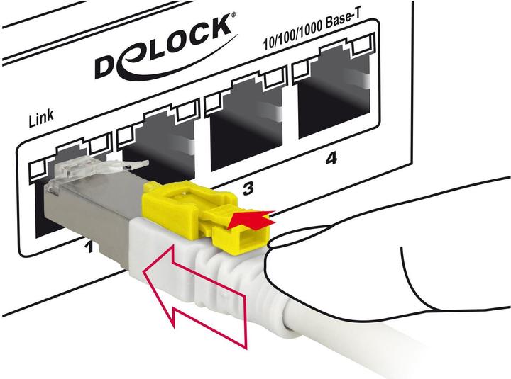 Produktbild Delock Patchkabel: S/STP, 1m, weiss (S/STP, CAT6a, 1 m)