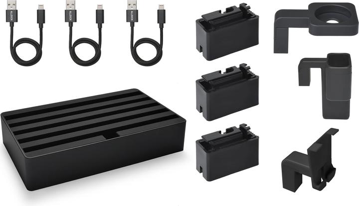 Produktbild Alldock Ladestation Set Large Apple schwarz