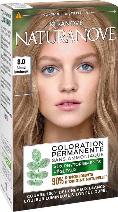 Kéranove Naturanove - Dauerhafte Haarfarbe Luminous Blonde 8.0 (Blond)