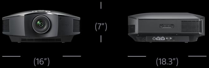 Produktbild Sony Vpl-Hw45es (Full HD, 1800 lm, 1.36 - 2.16:1)