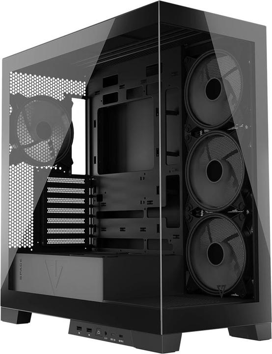Actual product image Modecom Computer housing Volcano SPACE APEX ARGB MIDI USB 3.0 X 2 CYPE-C (mATX, Mini-ITX)