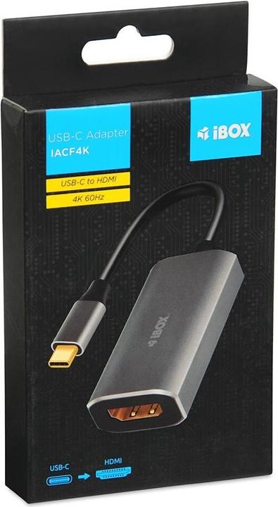 Produktbild iBox Adapter USB-C HDMI IACF4K (USB Typ-C, 15 cm)