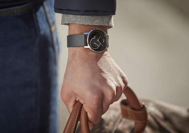 Withings Steel Full Black (Analogue wristwatch, Hybrid watch, 36 mm)