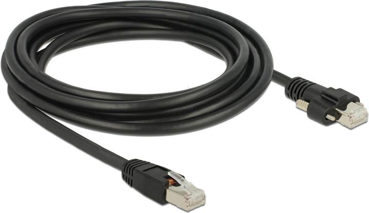 Produktbild Delock Patchkabel: S/STP 3m schwarz (S/FTP, CAT6, 3 m)