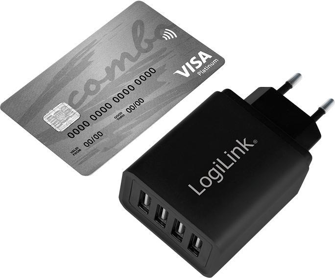 Produktbild LogiLink USB Steckdosenadapter (24 W)