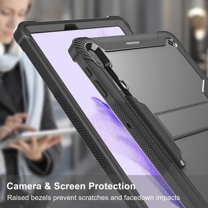 Produktbild Cazy Stossfest Hülle Kompatibel mit Samsung Galaxy Tab S8+ - Schutz Fallfest Hülle - mit Stand Funktion 3 (Galaxy Tab S8+)