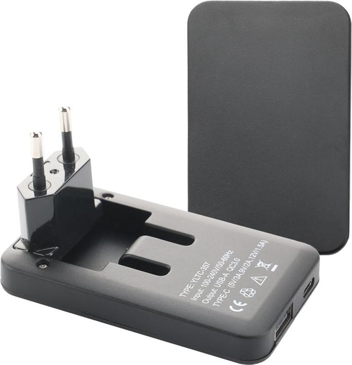 Produktbild Offgridtec 2 Stk. USB-Ladegerät Extra Flaches Netzteil Dual Port USB-A USB-C Schwarz 30W (30 W)