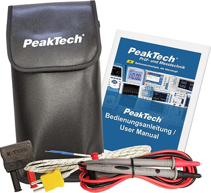 Produktbild Peaktech Stromzange 1000A AC und Digital Multimeter P1610 (CAT III 600V)