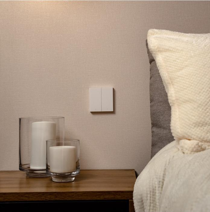 Produktbild Xiaomi Smart Wall Switch H1 Weiss With Neutral, Double Rocker (Zigbee)