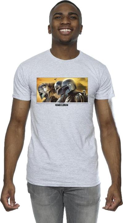 Actual product image Star Wars Mens The Mandalorian Painted Group T-Shirt (3XL)