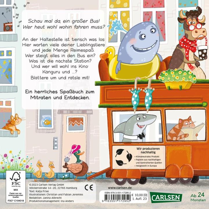 Produktbild Zebra, Nilpferd und Gazelle laufen schnell zur... Haltestelle! (Deutsch)