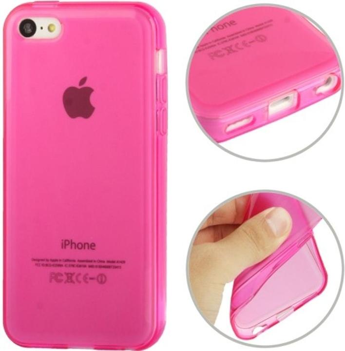 Produktbild König Design Schutzhülle TPU Case für Handy Apple iPhone 5C Pink (Apple iPhone 5c)