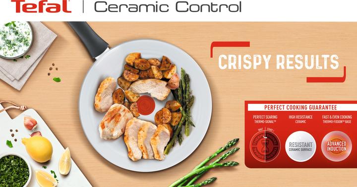 Immagine prodotto Tefal Ceramic Control (24 cm, Padella per friggere, Alluminio)