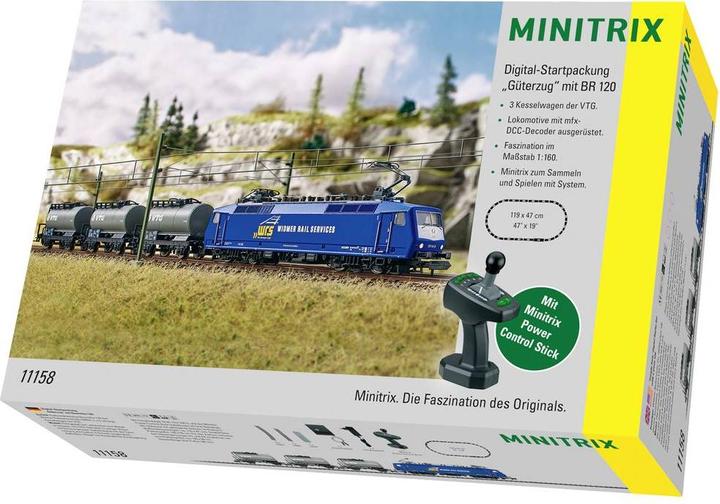 Actual product image MiniTrix Digital starter pack goods train with WRS class 120 (Track IV)