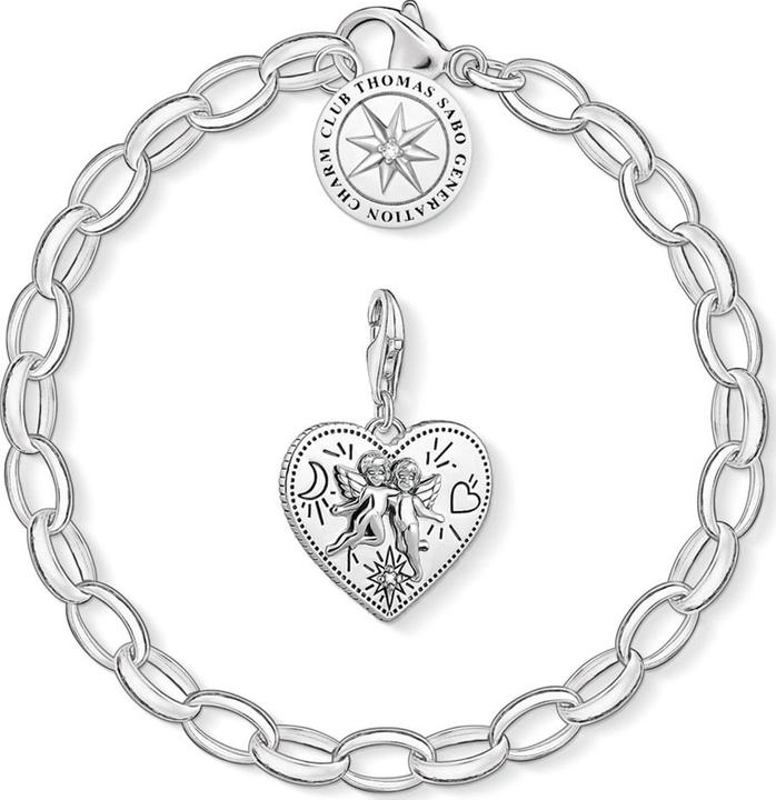 Thomas Sabo Charm-Armband (17 cm, Silber 925, Schmuckstein)