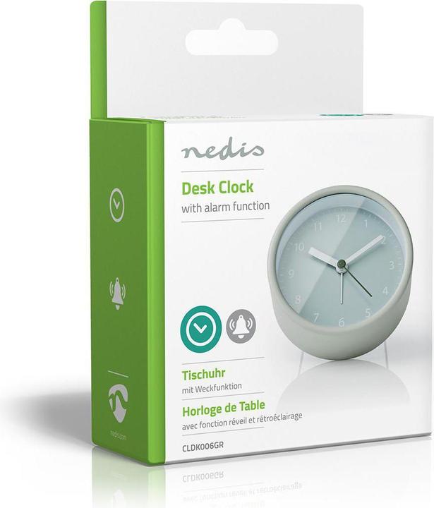 Produktbild Nedis Analogue Desk Alarm Clock Snooze Function Green