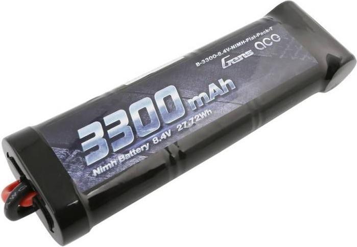 Actual product image Gens Ace Gens NiMH Battery 8.4V 3300mAh 7 Cells Flat (8.40 V, 3300 mAh)