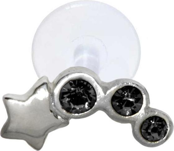 Image du produit Bijouteria Piercing d'oreille (Bioplastique, Cristallin, Argent 925)