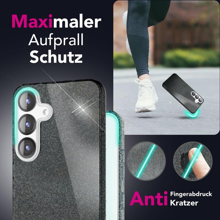 Produktbild Nalia ShinePop - Stabile Glänzende Glitzer Hülle - Glamour Glitter Cover (Samsung Galaxy S25)